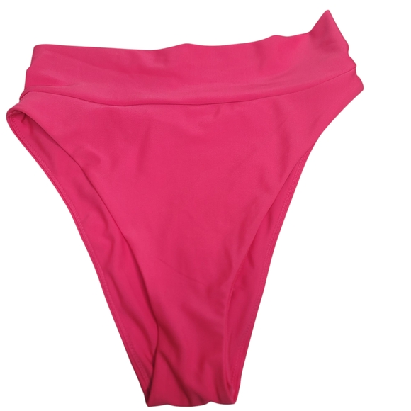 Aerie Pink High-Waisted Bikini Bottom Size Small - Picture 1 of 6